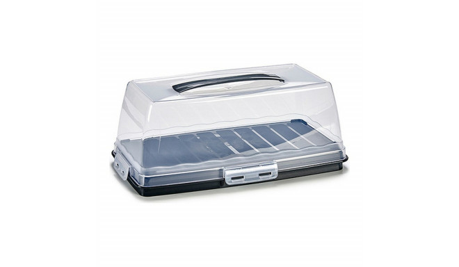 Lunch box Rectangular Anthracite Plastic (17 x 15 x 36,5 cm)