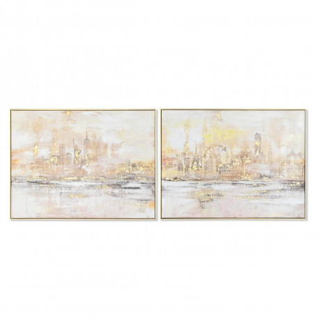 Maal DKD Home Decor 80 x 3,5 x 60 cm New York Loft (2 Ühikut)