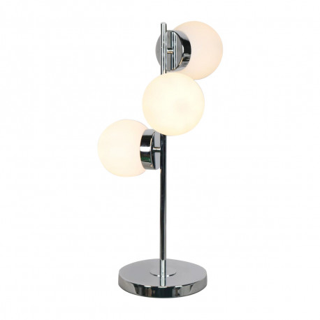 Laualamp DKD Home Decor 26 x 26 x 59 cm Kristall Hõbedane Metall Valge 220 V 50 W 23 x 23 x 49 cm