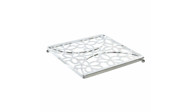 Table Mat DKD Home Decor Silver Metal Plastic 18 x 18 x 1,5 cm