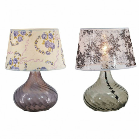 Laualamp DKD Home Decor 25 x 25 x 33,5 cm Kristall Mitmevärviline 220 V 25 W (2 Ühikut)