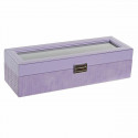 Jewelry box DKD Home Decor Polyurethane Lilac (33 x 11 x 9 cm)