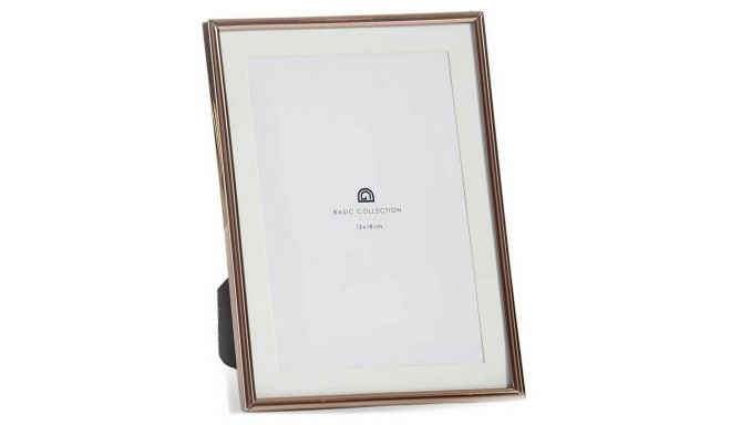 Photo frame Copper 12 x 19,5 x 15,5 cm Crystal Steel