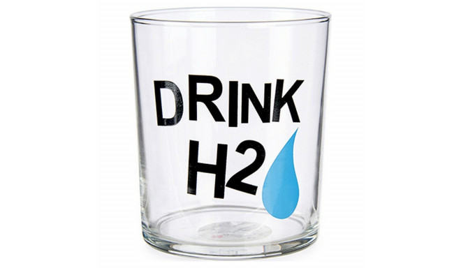 Glass Drink H2 Transparent Glass (380 ml)