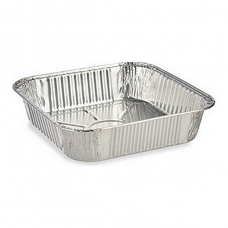Set of trays Kinvara 23241 23241 Silver Aluminium 20,5 x 6,5 x 20,5 cm