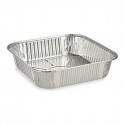 Set of trays Silver Aluminium (20,5 x 20,5 x 4,9 cm) (6 Pieces)