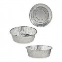 Set of trays ‎S3606019 Silver Aluminium (2 Pieces) (25 x 8 x 25 cm) (Ø 20 x 7 cm)