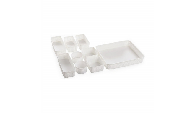 Basket set Dem Plastic 9 Pieces (34 x 28 x 6 cm)