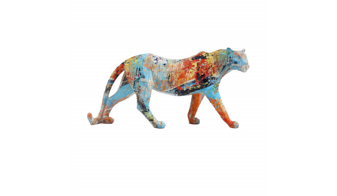 Decorative Figure DKD Home Decor 29,5 x 8,5 x 15 cm Leopard Multicolour Modern