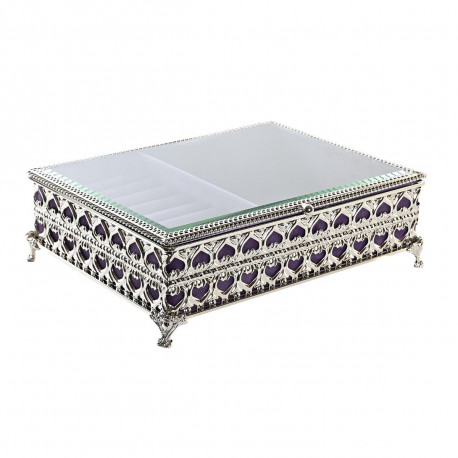 DKD Home Decor jewelry box Crystal Metal 24x18x7cm