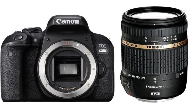 Canon EOS 800D + Tamron 18-270mm VC PZD