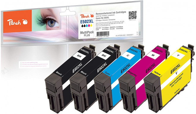 Peach Ink Economy Pack Plus PI200-842 (compatible with Epson 502XL)