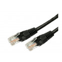 Patch cable cat.5e RJ45 UTP 3m. black - pack of 10