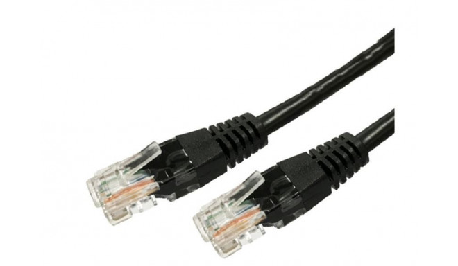 Patch cable cat.5e RJ45 UTP 3m. black - pack of 10