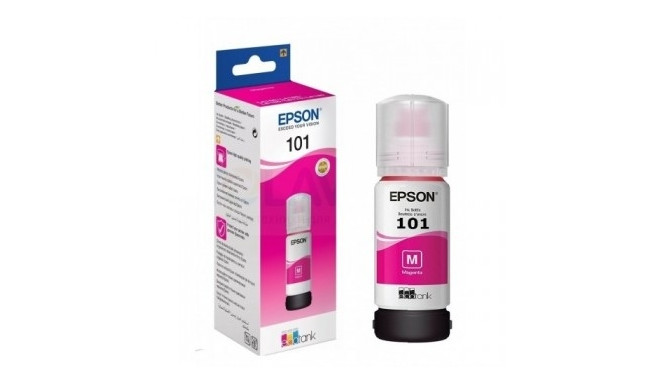 Epson 101 EcoTank (C13T03V34A) Ink Refill Bottle, Magenta