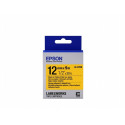 Epson etiketilint LK-4YBW Strong 12mm 9m, must/kollane
