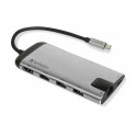 Port replikaator Verbatim USB-C Multiport Hub 3xUSB3.0/HDMI 4K (30Hz)/Gbit LAN/SD/microSD, Power Del