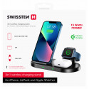 Swissten Wireless Charger 3in1 Stand 15W