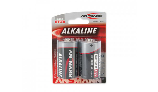 Leelispatarei R20 (D) 1.5V ANSMANN (2tk komplektis)