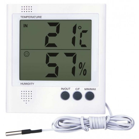 Digital Thermometer - Hygrometer with Probe