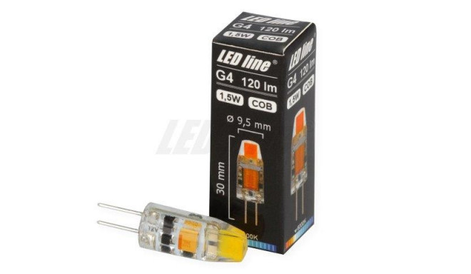 LED lamp G4 COB 12V AC/DC 1,5W, 120lm, 6000K külm valge, LED line