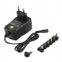 Universaalne adapter 3-12V, 0.6A, plug-in