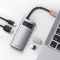 Docking station / adapter USB C plug - 4 types of connectors Metal Gleam BASEUS