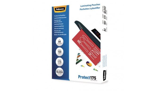 Fellowes	laminator pouch A4 glossy 175mic 100pcs (5308703)