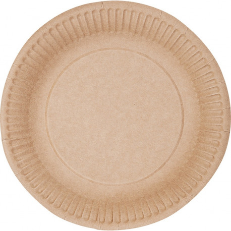 Papptaldrik ABCPAK, pruun, D-18cm, 50tk/pakis (2 tk)