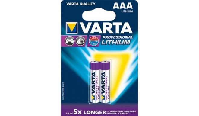 Varta Professional, lithium, 1.5V, pieces 2 (6103-301-402)
