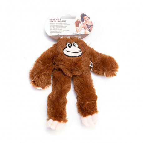Soft toy for dogs Gloria Miza Brown Polyester polypropylene Monkey