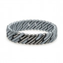 Ladies'Bracelet TheRubz Silicone Stainless steel Steel/Silicone (White)