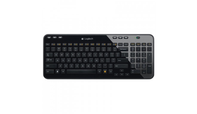 Logitech K360, US, must - Juhtmevaba klaviatuur