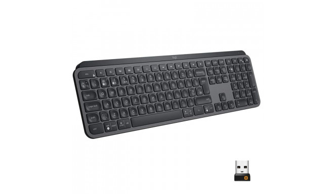 Logitech MX Keys, ENG, must - Juhtmevaba klaviatuur
