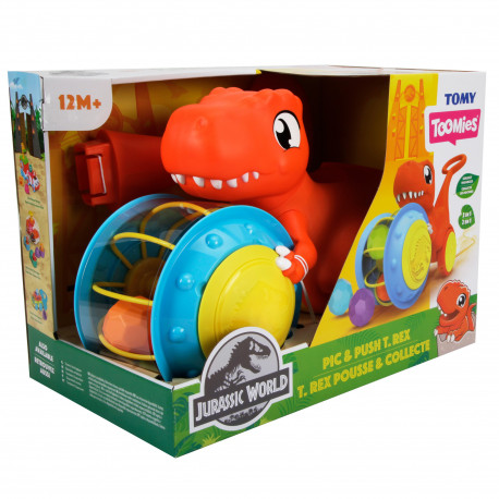 TOMY liugur Pic & Push T-Rex, E73254
