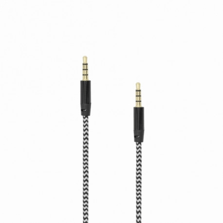 Sbox AUX Cable 3.5mm To 3.5mm Blackberry Black 3535-1.5B