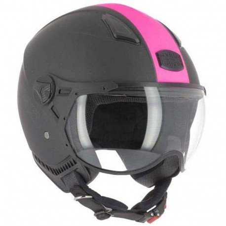 Helmet ASTONE HELMETS KSR-2 Black/Pink (Size 53-54)
