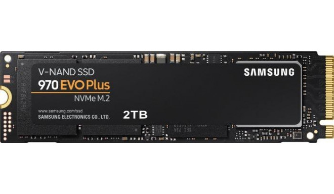 SSD|SAMSUNG|970 Evo Plus|2TB|M.2|PCIE|NVMe|MLC|Write speed 3300 MBytes/sec|Read speed 3500 MBytes/se