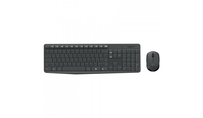 Logitech MK235, RUS, must - Juhtmevaba klaviatuur + hiir