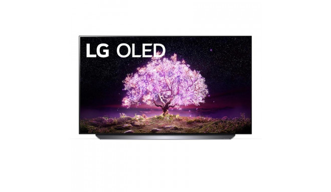 LG OLED 4K UHD, 55'', jalg keskel, must - Teler