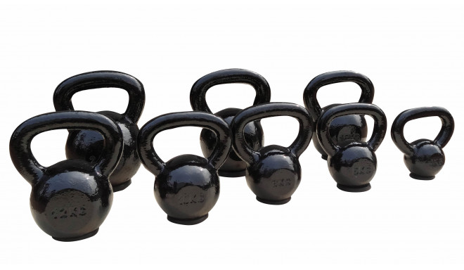 Kettlebell cast iron with rubber base TOORX 8kg