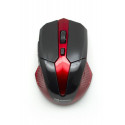 Sbox juhtmevaba hiir WM-9017BR, must/punane