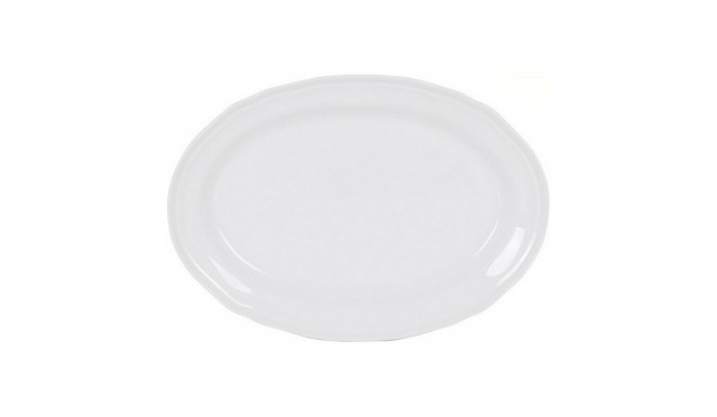 Serving Platter Feuille Oval Porcelain White (28 x 20,5 cm)