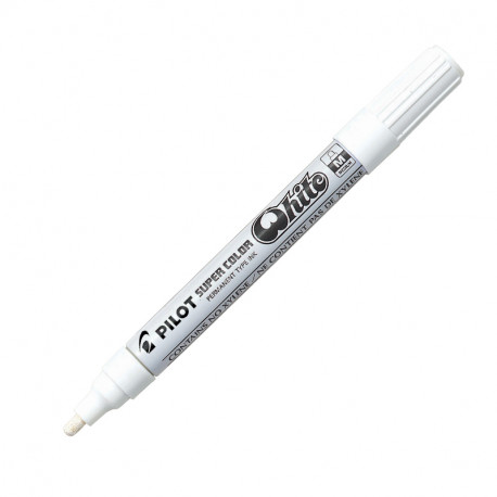 Marker permanentne PILOT Supercolour 2.0 mm,Medium 88032, valge