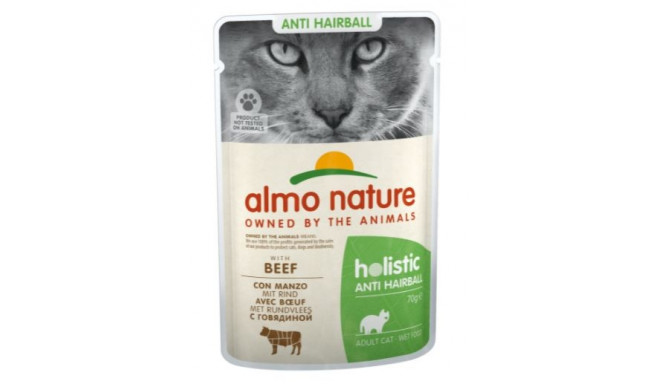 ALMO NATURE Hairball - wet food for adult cats - beef - 70g