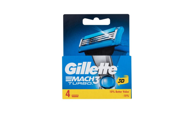 Gillette Mach3 Turbo 3D (4tk)