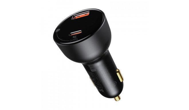 Car Quick Charger 12-24V 100W USB + USB-C QC4+ PD3.0 with Voltage, Current Display and USB-C Cable 1