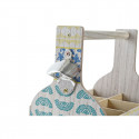 Pudelialus DKD Home Decor Sinine Türkiissinine MDF (27 x 16,5 x 25 cm) (2 Ühikut)