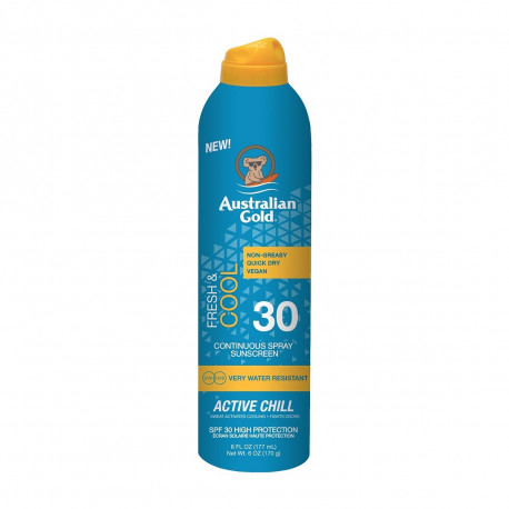 AUSTRALIAN GOLD ACTIVE CHILL FRESH&COOL SPRAY PROTECTOR SPF30 177ML VAPORIZADOR