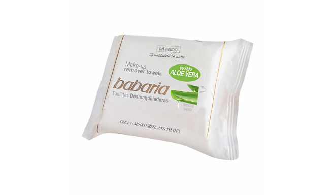 BABARIA ALOE VERA TOALLITAS DESMAQUILLANTES 25UN